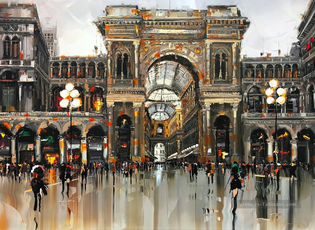 Milano Duomo Kal Gajoum texturé Peintures à l'huile